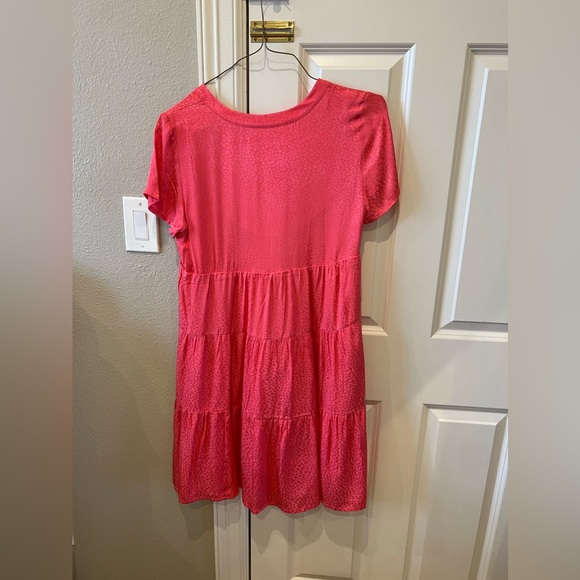 NWT Anthropologie Maeve Pink Cheetah Print Midi Dress - Picture 3 of 3